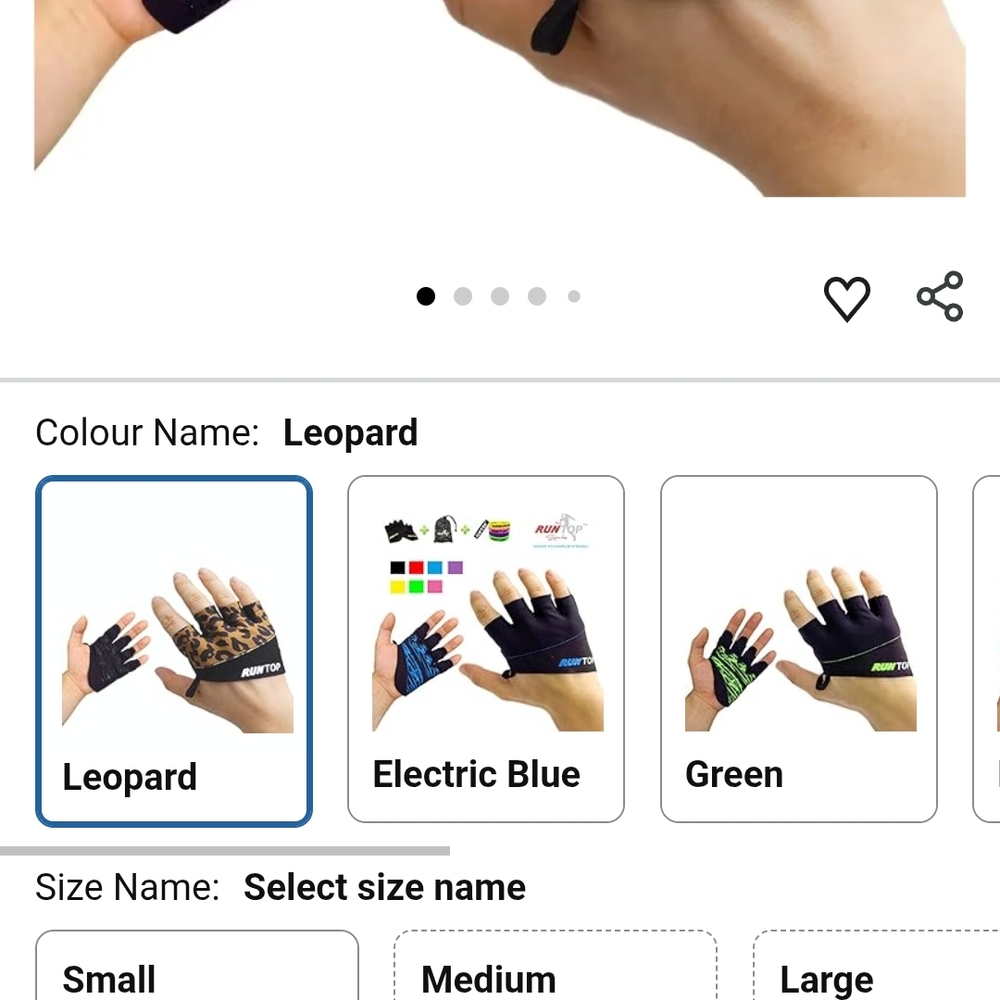 Leopard Print Workout Gloves